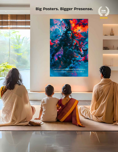 The Bholenath 'शिवोऽहम् शिवोऽहम्' Large Poster | 8K | Premium Glossy