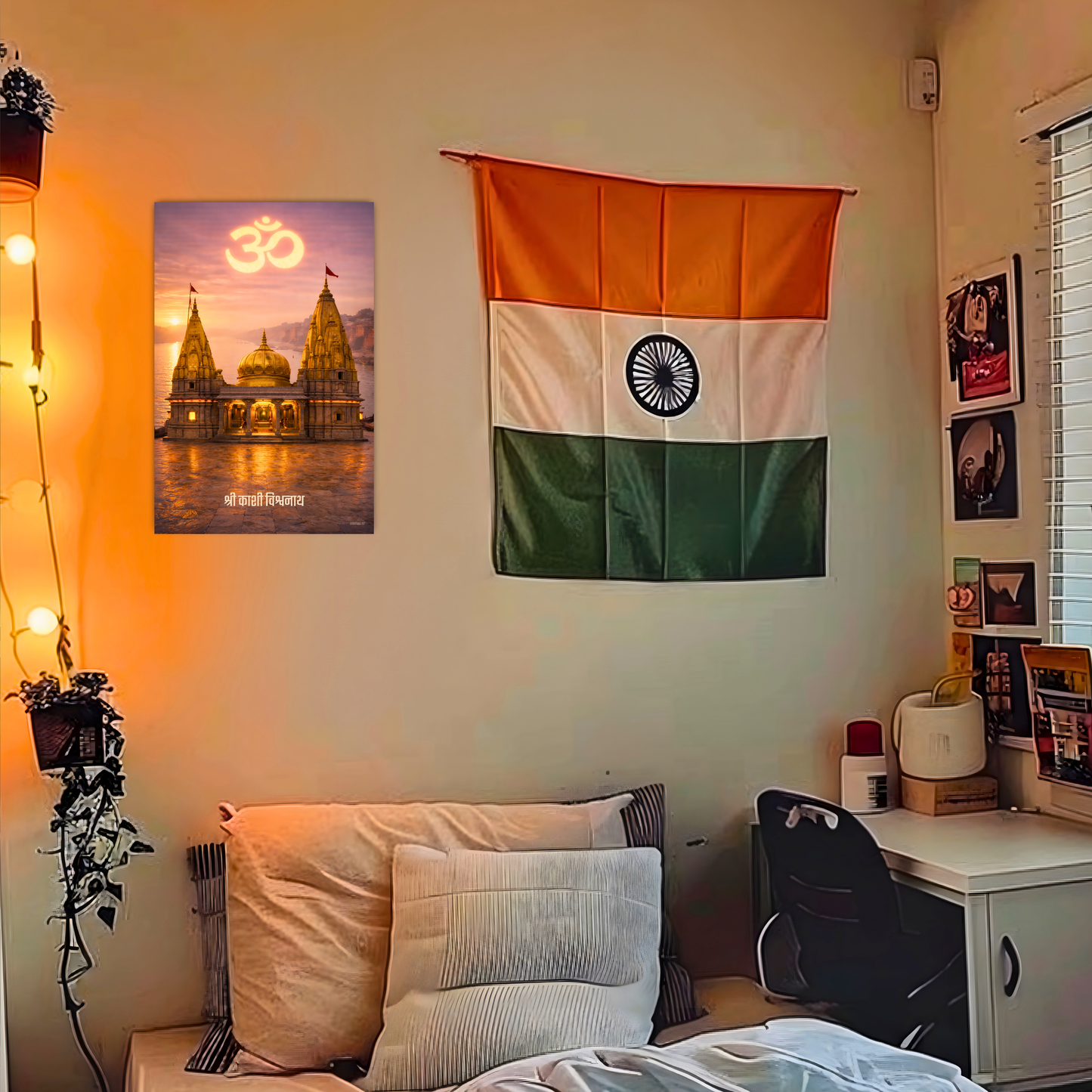 The 'श्री काशी विश्वनाथ' Kashi Vishwanath Shiv Temple Wall Poster | 8K | Premium Glossy