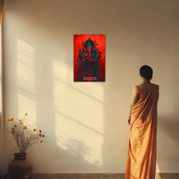 The 'सर्वशक्तिमयं सर्वरूपधरं' Ganesha Poster | 8K | Premium Glossy - Bharatvarsh Arts--Wall Poster Sets - Buy Indian Spiritual, Mythology, Gods, Warrior Wall Art - For Living Room, Decor