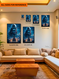 The "न पुण्यं न पापं" Lord Shiva Wall Frame | Premium Quality - Bharatvarsh Arts--Wall Poster Sets - Buy Indian Spiritual, Mythology, Gods, Warrior Wall Art - For Living Room, Decor
