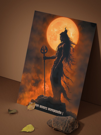 All Lord Shiva's 6 Premium Posters Combo + Free Wall Friendly Glue Dots + 1 Surprise Sticker