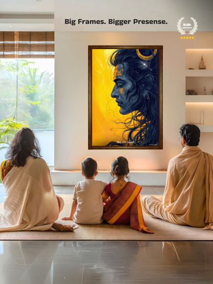 The Shiva "शिव सदा सहायते" Wall Frame | Premium Quality