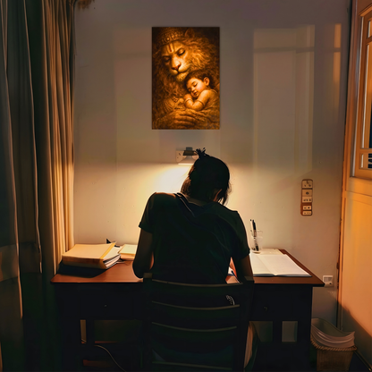The Narsimha Bhagwan Peaceful Poster | 8K | Premium Glossy