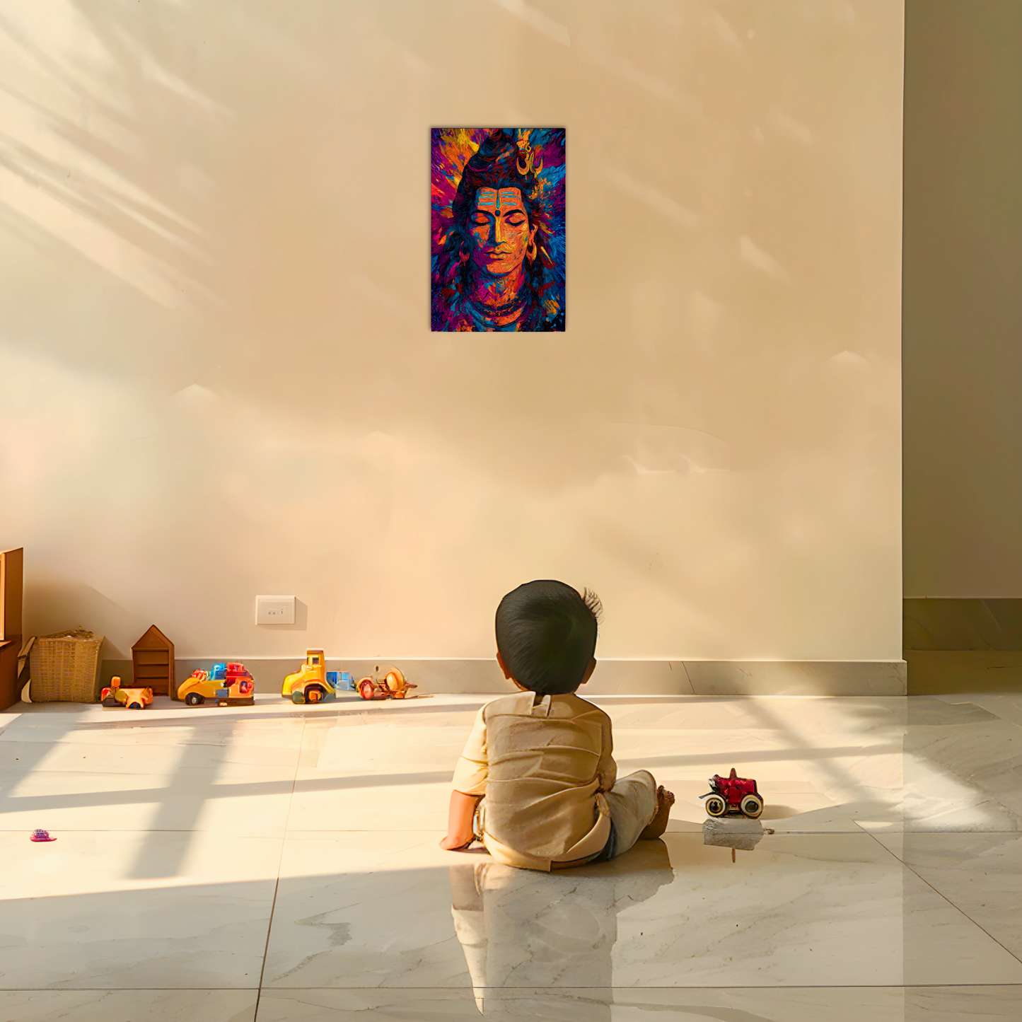 The Lord Shiva Multicolor Aesthetic Poster | 8K | Premium Glossy