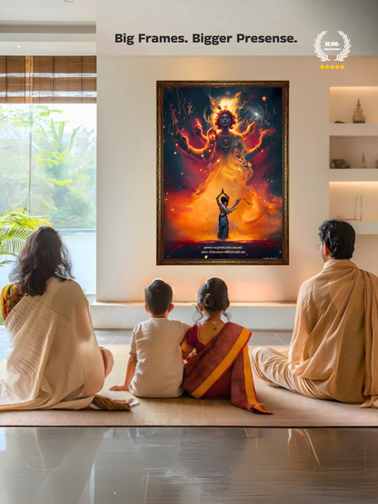 The "कृष्णाय वासुदेवाय हरये परमात्मने" Krishna Wall Frame | Premium Quality