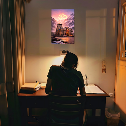 The 'श्री केदारनाथ' Kedarnath Shiv Temple Wall Poster | 8K | Premium Glossy