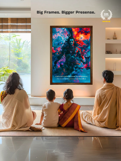 The Bholenath 'शिवोऽहम् शिवोऽहम्'  Wall Frame | Premium Quality