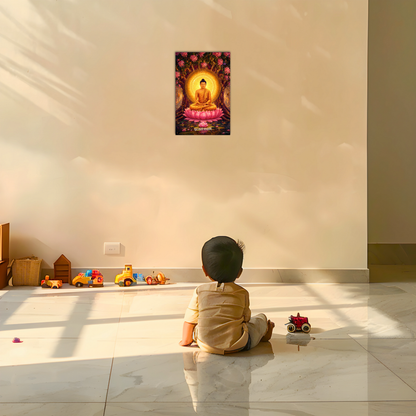 The 'बुद्धं शरणं गच्छामि' Gautam Buddha Peaceful Poster | 8K | Premium Glossy