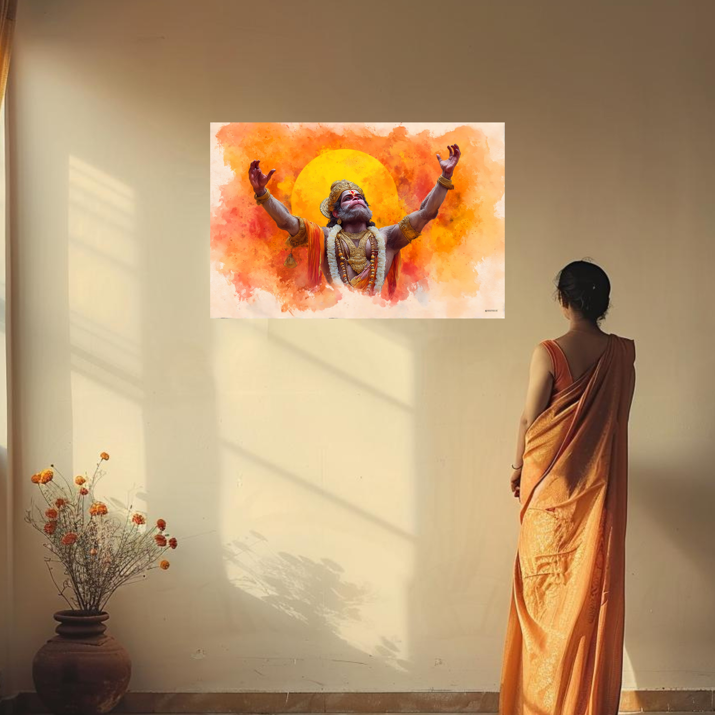 The Hanuman Dada Landscape Poster | 8K | Premium Glossy