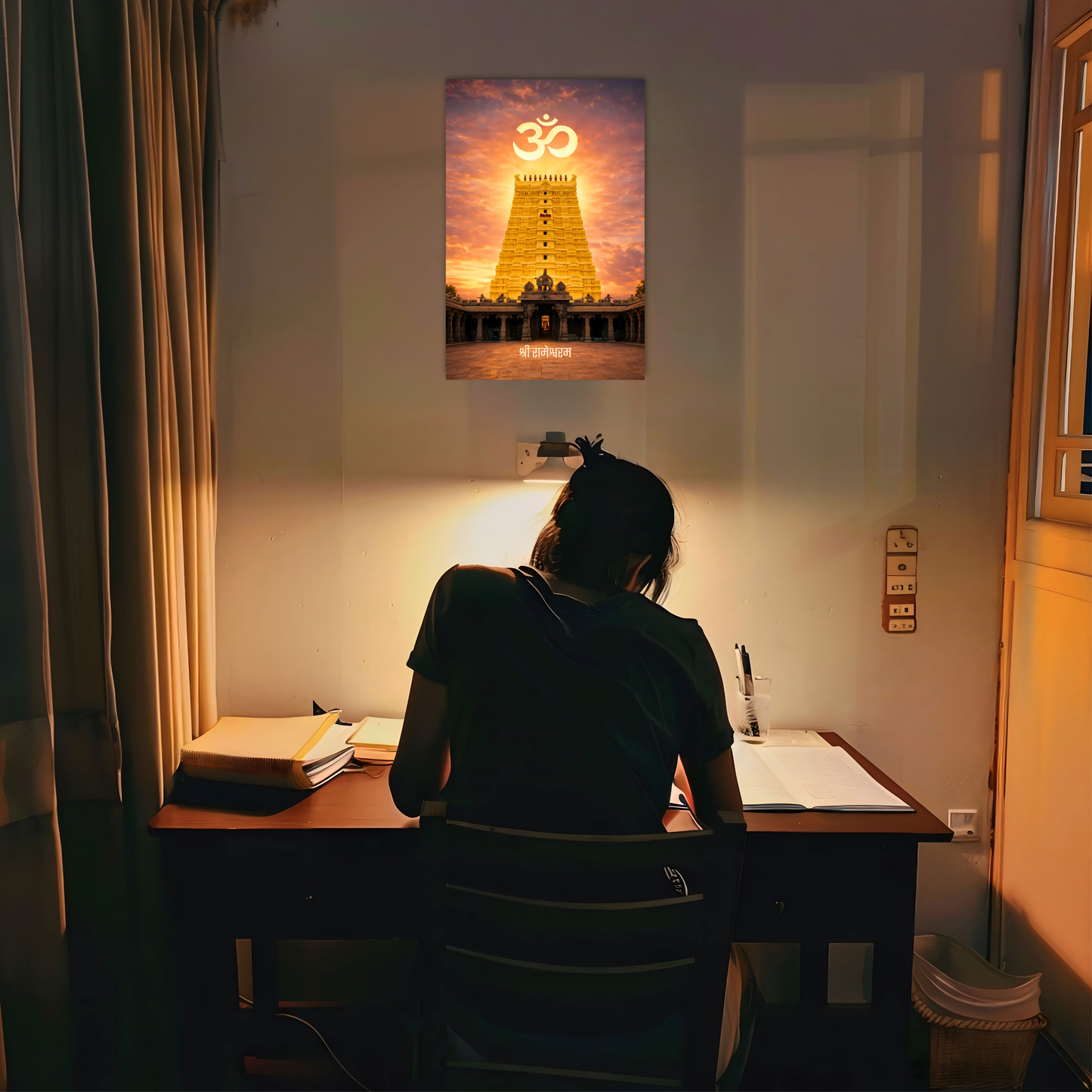 The 'श्री रामेश्वरम' Rameshwaram Shiv Temple Wall Poster | 8K | Premium Glossy