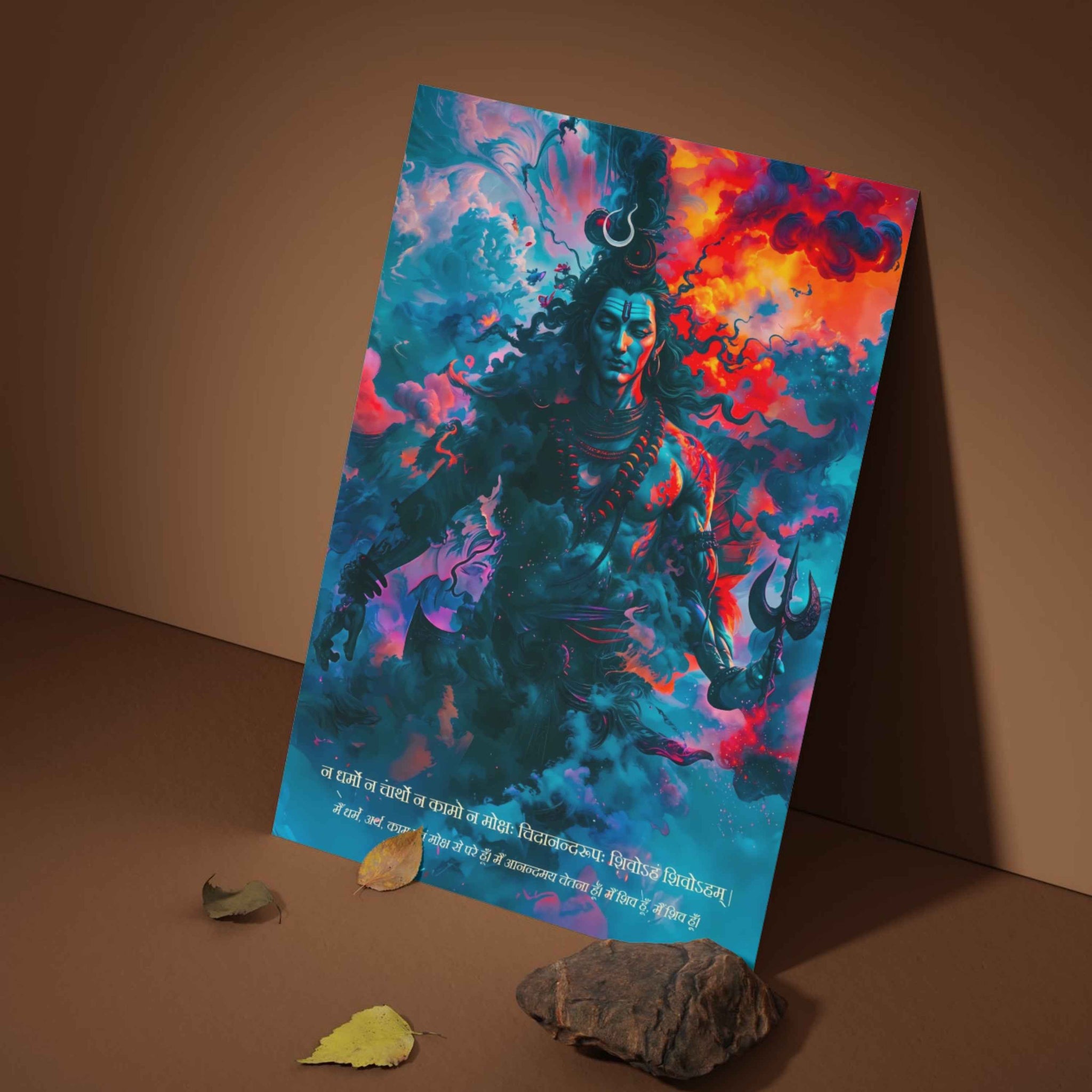 The Bholenath 'शिवोऽहम् शिवोऽहम्' Poster | 8K | Premium Glossy - Bharatvarsh Arts--Wall Poster Sets - Buy Indian Spiritual, Mythology, Gods, Warrior Wall Art - For Living Room, Decor