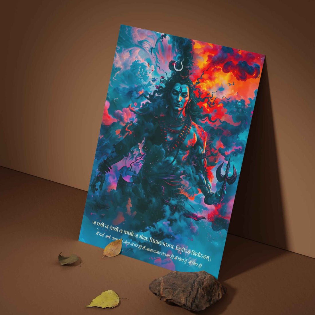 The Bholenath 'शिवोऽहम् शिवोऽहम्' Poster | 8K | Premium Glossy - Bharatvarsh Arts--Wall Poster Sets - Buy Indian Spiritual, Mythology, Gods, Warrior Wall Art - For Living Room, Decor