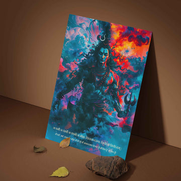 The Bholenath 'शिवोऽहम् शिवोऽहम्' Poster | 8K | Premium Glossy - Bharatvarsh Arts--Wall Poster Sets - Buy Indian Spiritual, Mythology, Gods, Warrior Wall Art - For Living Room, Decor