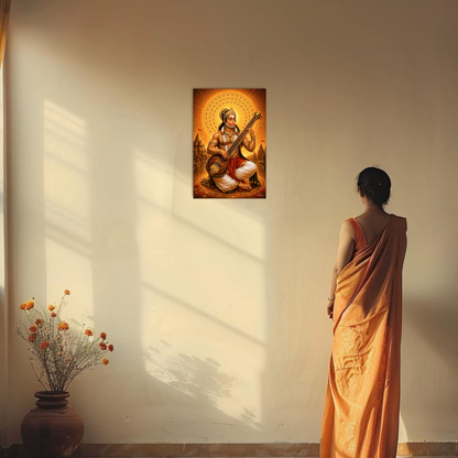 The Hanuman Ji Bhajan Peaceful Poster | 8K | Premium Glossy