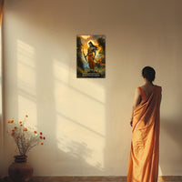 The "श्रीरामचंद्र" Prabhu Ram Poster | 8K | Premium Glossy - Bharatvarsh Arts--Wall Poster Sets - Buy Indian Spiritual, Mythology, Gods, Warrior Wall Art - For Living Room, Decor