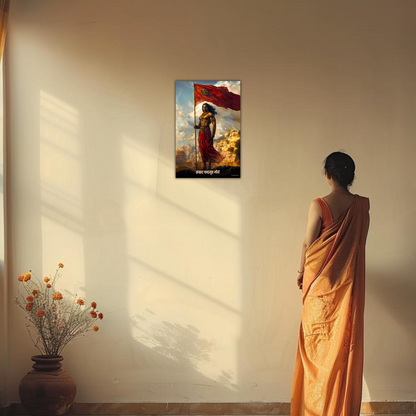 The 'सम्राट चन्द्रगुप्त मौर्य' Chandragupta Maurya Wall Poster | 8K | Premium Glossy - Bharatvarsh Arts--Wall Poster Sets - Buy Indian Spiritual, Mythology, Gods, Warrior Wall Art - For Living Room, Decor