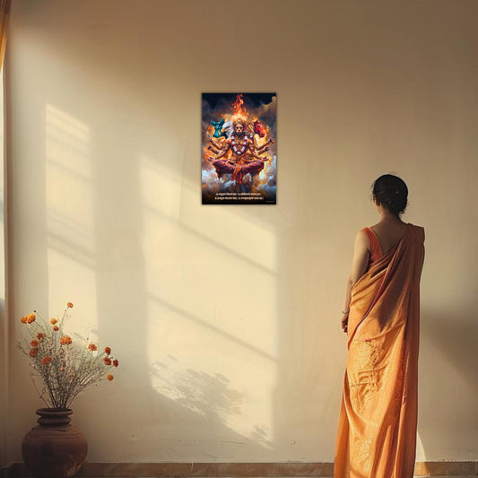 The 'ॐ पञ्चमुखहनुमते' Panchmukhi Hanuman Poster | 8K | Premium Glossy