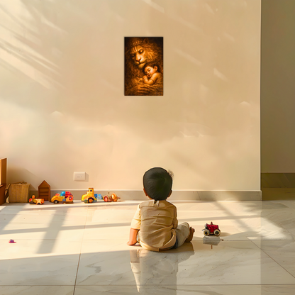 The Narsimha Bhagwan Peaceful Poster | 8K | Premium Glossy