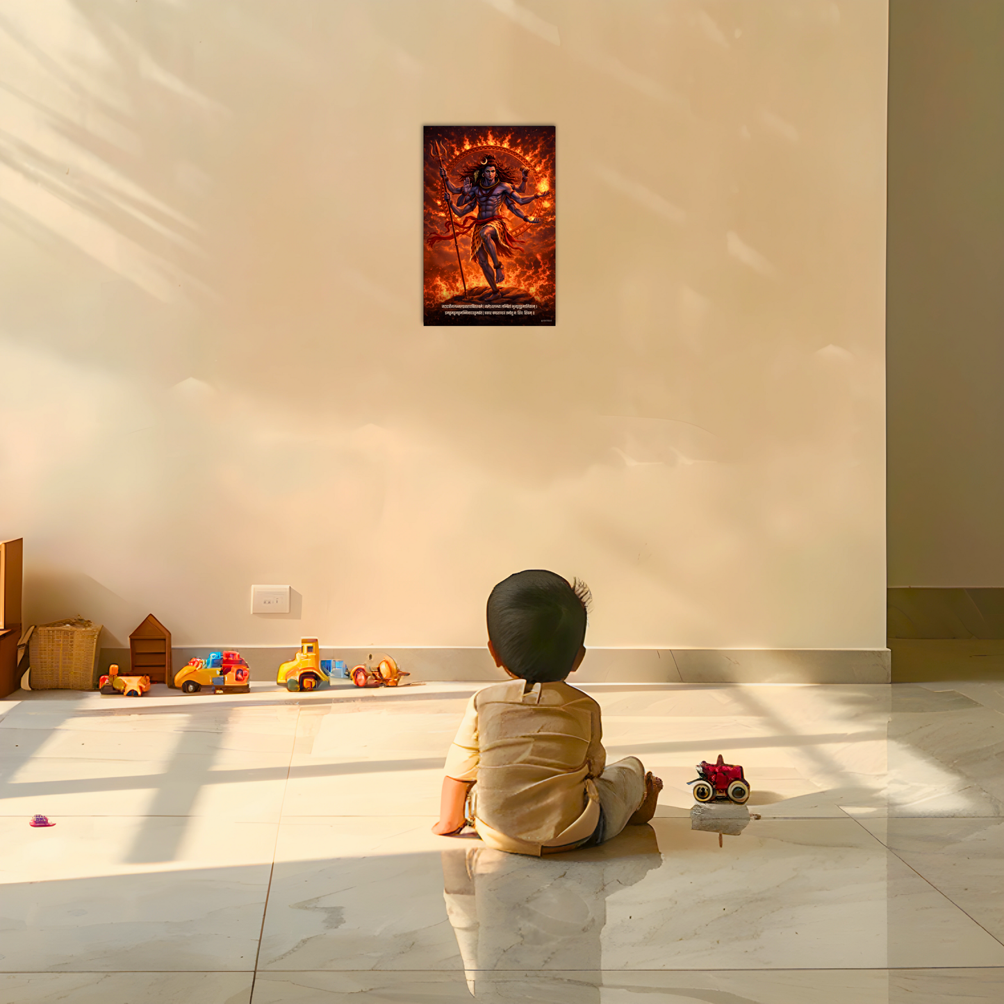 The 'चकार चण्डताण्डवं' Lord Shiva Fierce Poster | 8K | Premium Glossy