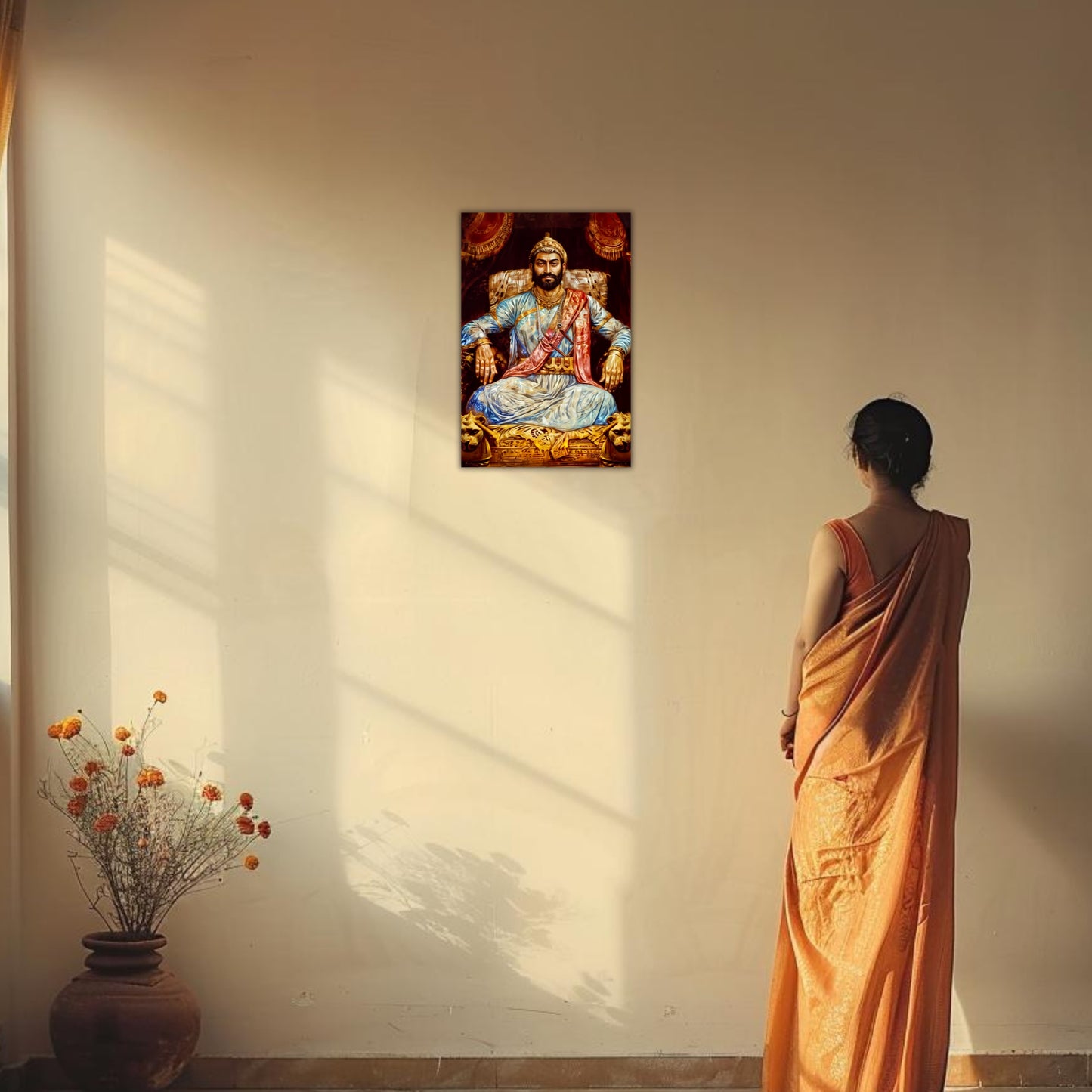 The King Chatrapati Shivaji Maharaj Poster | 8K | Premium Glossy - Bharatvarsh Arts--Wall Poster Sets - Buy Indian Spiritual, Mythology, Gods, Warrior Wall Art - For Living Room, Decor