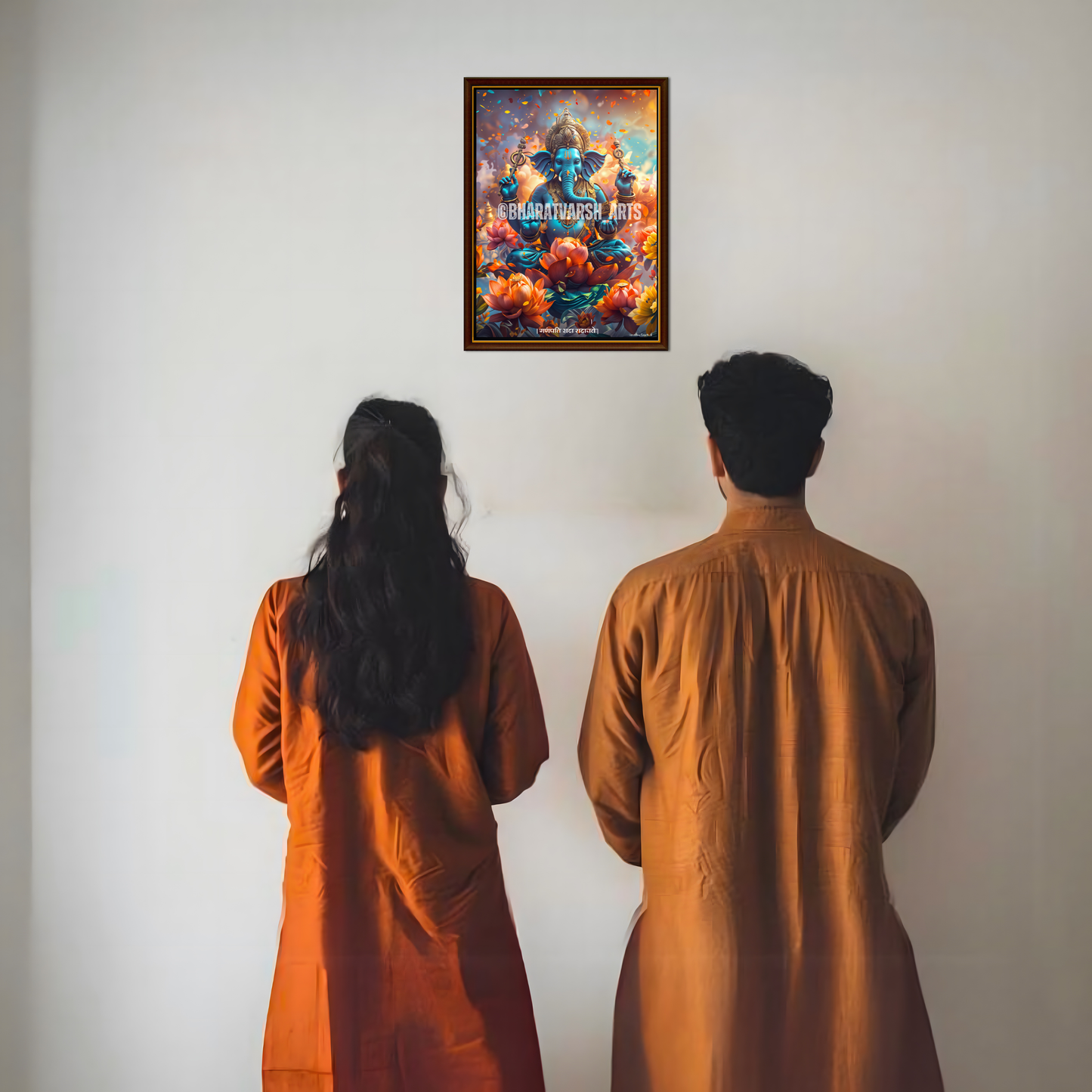 The 'गणपति  सदा सहायते' Ganesha Poster | Portrait - 1 x 1.5 ft  ( Premium Glossy )