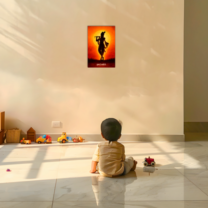 The 'कृष्ण हैं, काफ़ी हैं' Krishna Poster | 8K | Premium Glossy
