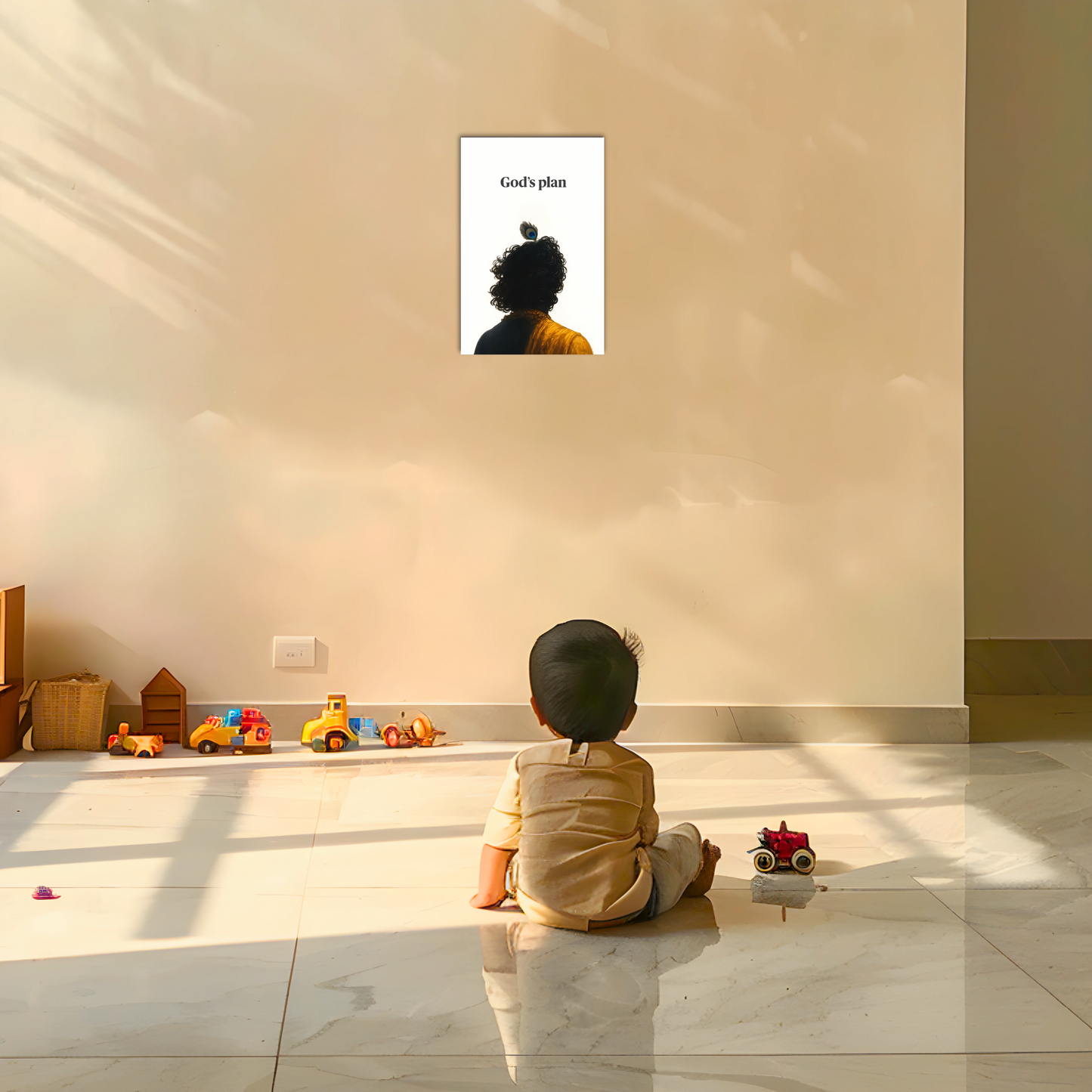 The God's Plan Krishna Aesthatic Poster | 8K | Premium Glossy