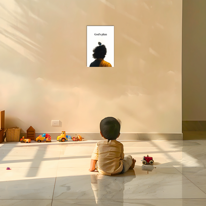 The God's Plan Krishna Aesthatic Poster | 8K | Premium Glossy