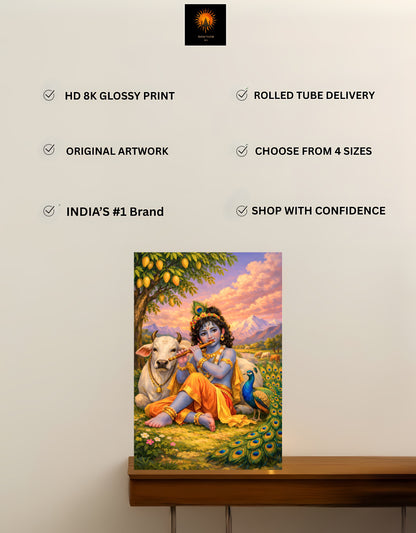 The Bal Krishna Large Poster | 8K | Premium Glossy