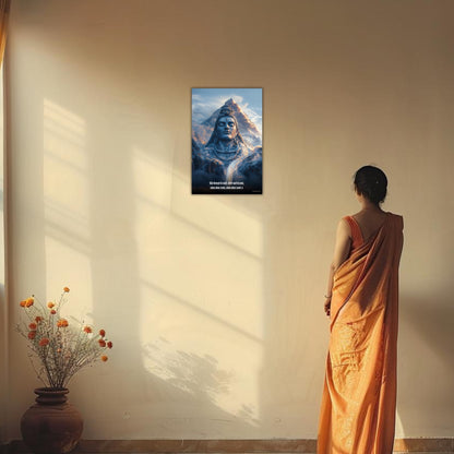 The "शिव कैलाशो के वासी" Lord Shiva Poster | 8K | Premium Glossy - Bharatvarsh Arts--Wall Poster Sets - Buy Indian Spiritual, Mythology, Gods, Warrior Wall Art - For Living Room, Decor
