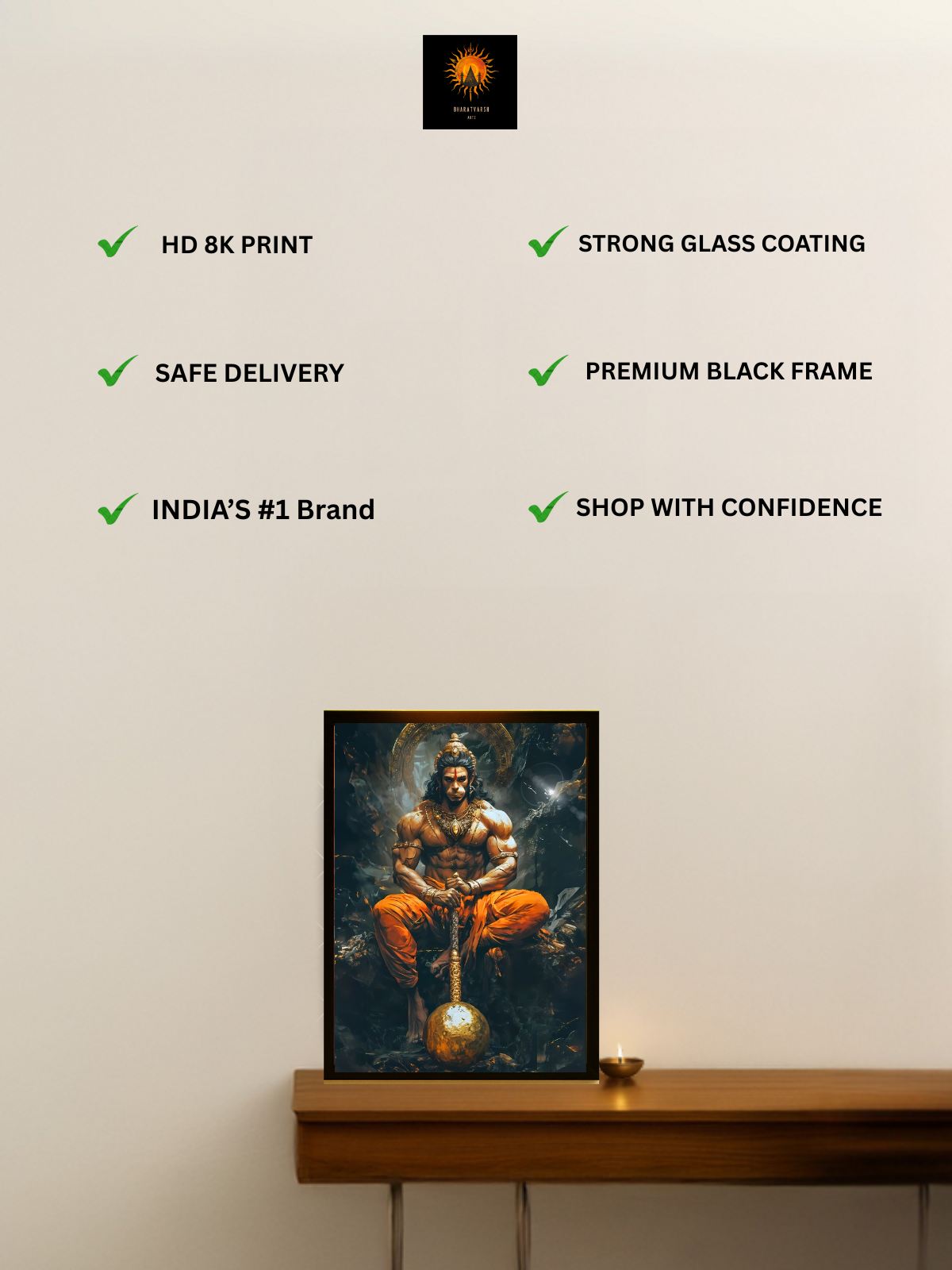 The Bajrang Bali Wall Frame | Premium Quality