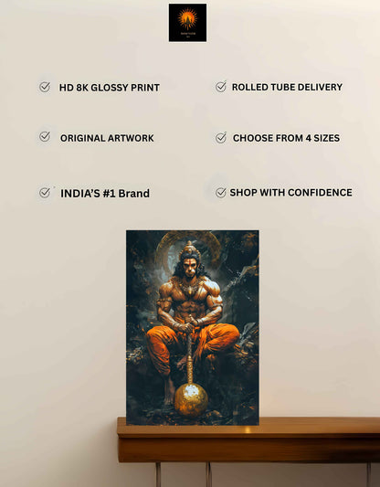 The Bajrang Bali Large Poster | 8K | Premium Glossy