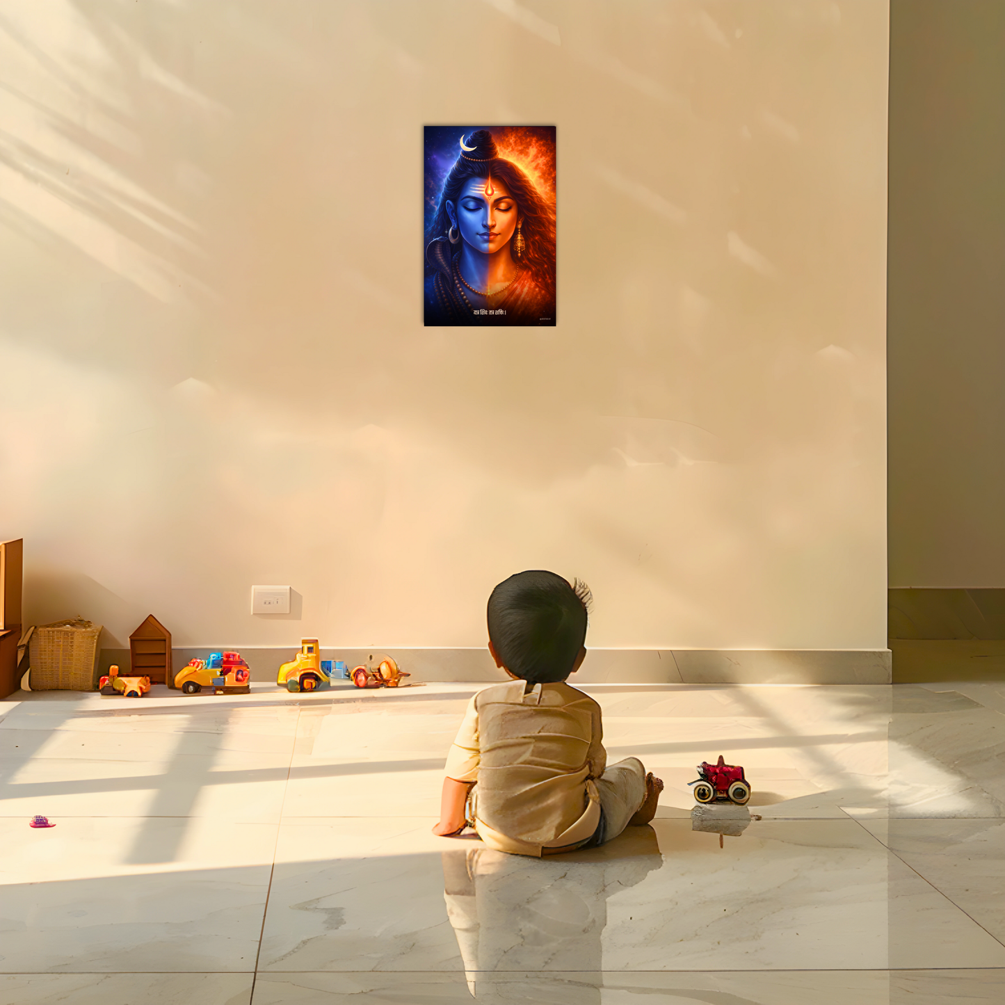 The 'यत्र शिवः तत्र शक्तिः' Shiv Shakti Poster | 8K | Premium Glossy