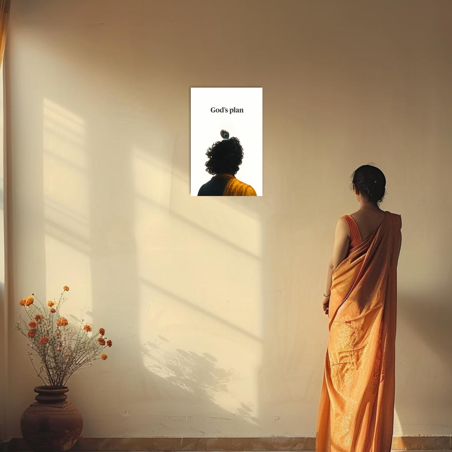 The God's Plan Krishna Aesthatic Poster | 8K | Premium Glossy