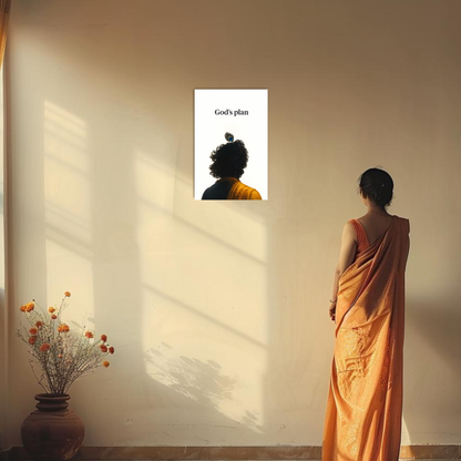 The God's Plan Krishna Aesthatic Poster | 8K | Premium Glossy