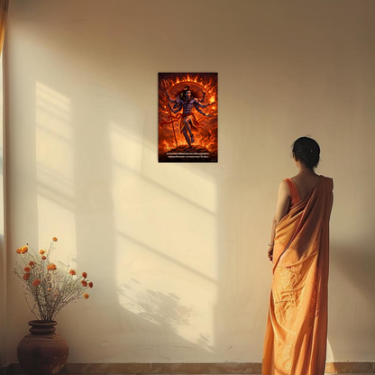 The 'चकार चण्डताण्डवं' Lord Shiva Fierce Poster | 8K | Premium Glossy