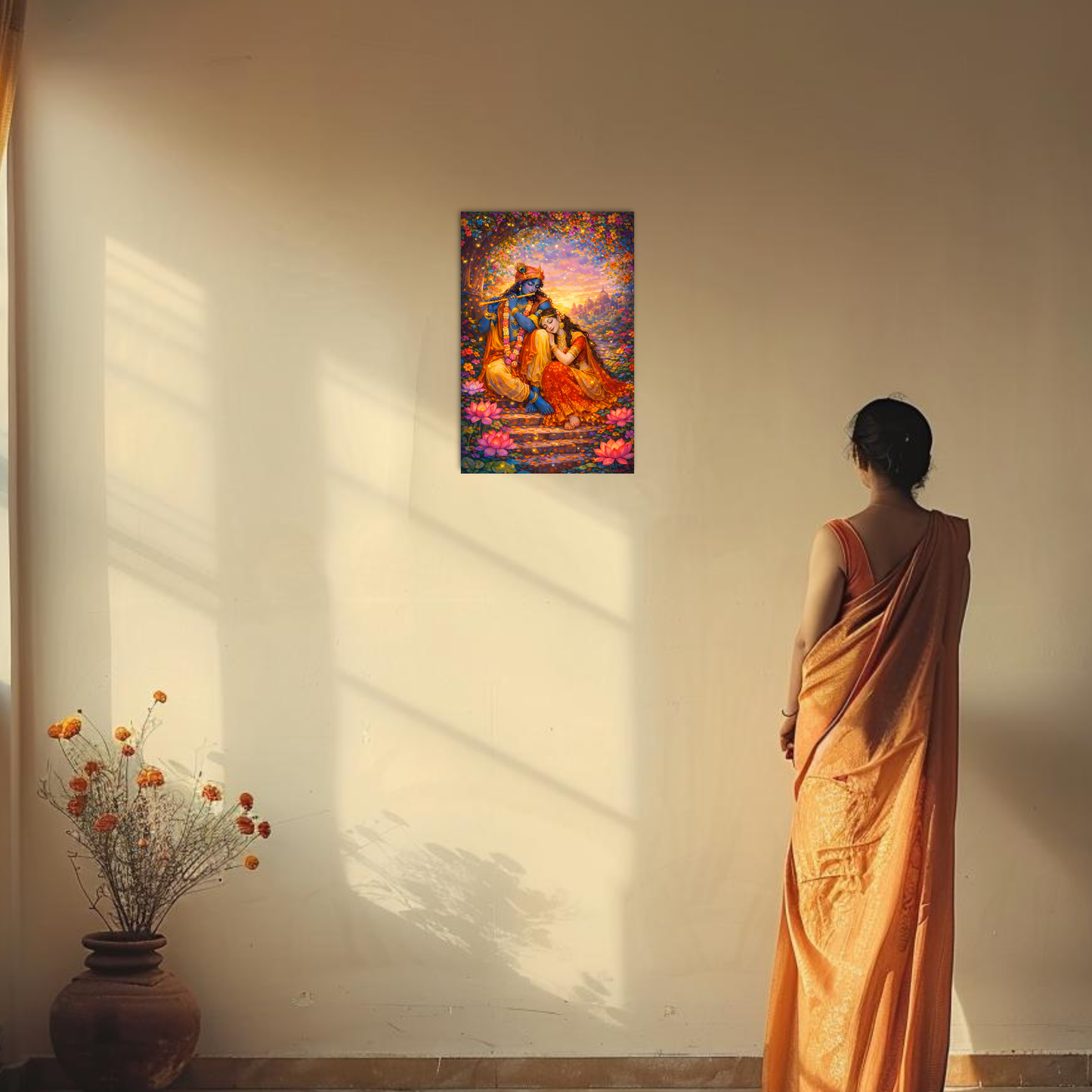 The Radha Krishna Peaceful Poster | 8K | Premium Glossy