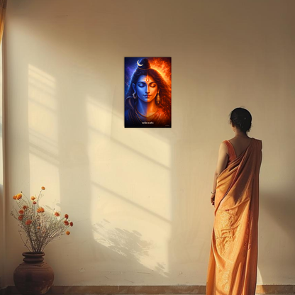 The 'यत्र शिवः तत्र शक्तिः' Shiv Shakti Poster | 8K | Premium Glossy