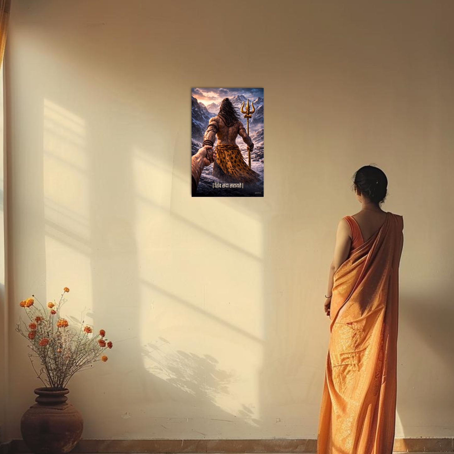 The 'शिव सदा सहायते' Shiv Ji Poster | 8K | Premium Glossy