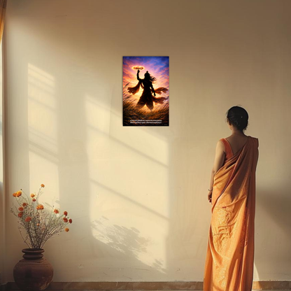 The "यदा यदा हि धर्मस्य" Krishna Bhagwan Poster | 8K | Premium Glossy