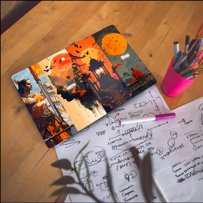 The 17 Inch "शस्त्र • शास्त्र • शौर्य • विद्या" Laptop Skin  | Premium Glossy