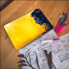 The Lord Shiva Yellow Laptop Skin | Premium Glossy