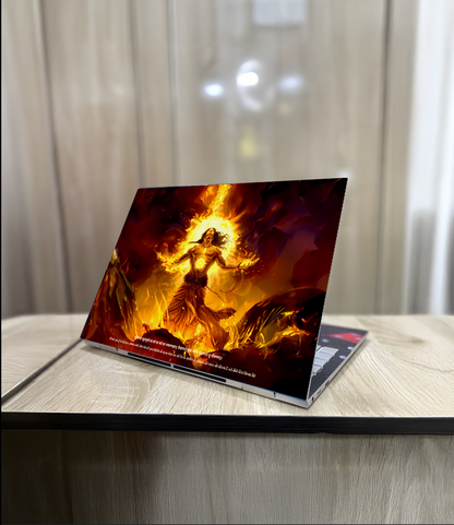 The "सूर्यपुत्र" Suryaputra Karna Laptop Skins | Premium Glossy - Bharatvarsh Arts--Wall Poster Sets - Buy Indian Spiritual, Mythology, Gods, Warrior Wall Art - For Living Room, Decor
