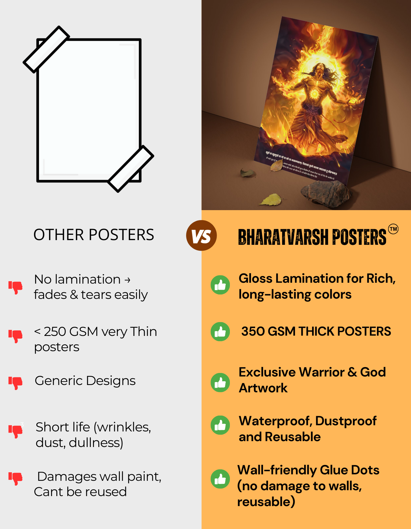 The "न च त्यागसमं सुखम्" Chanakya Poster  | 8K | Premium Glossy