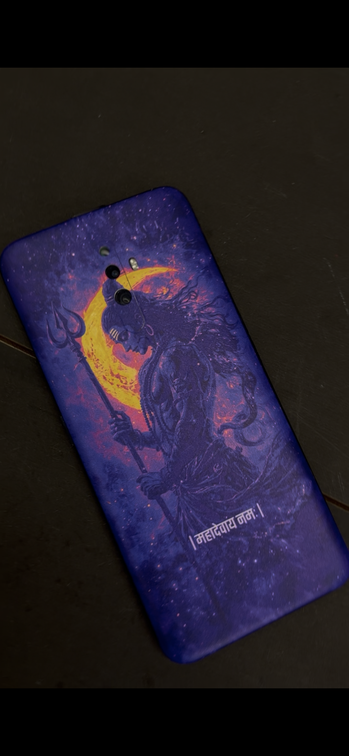The "महादेवाय नमः" Shivji Mobile Skin | Premium UV Print | Matte Finish