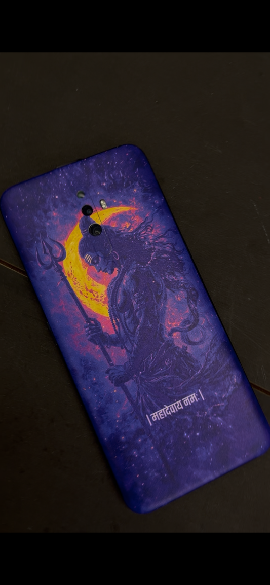 The "महादेवाय नमः" Shivji Mobile Skin | Premium UV Print | Matte Finish