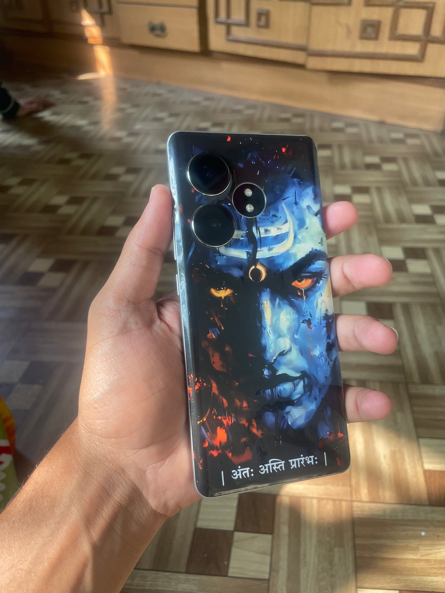 The Lord Shiva "अंतः अस्ति प्रारंभः" Original Bharatvarsh Arts Mobile Skin | Premium Matte