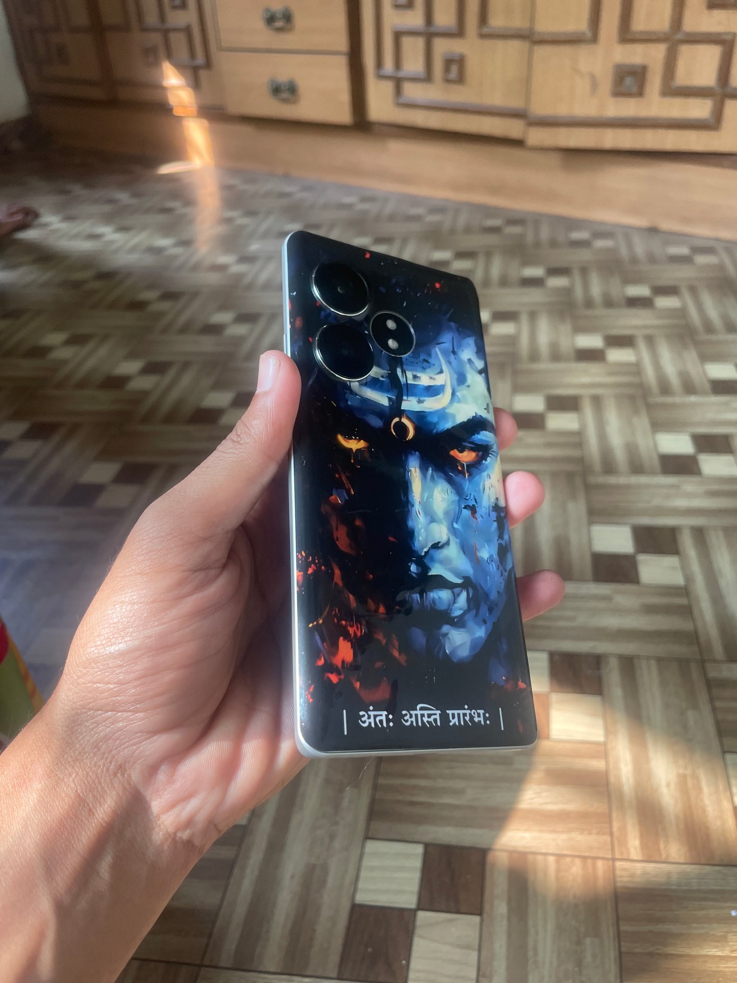 The Lord Shiva "अंतः अस्ति प्रारंभः" Original Bharatvarsh Arts Mobile Skin | Premium Matte