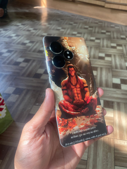 The 'अहमेव क्रान्तिः' Hanuman Meditation Original Bharatvarsh Arts Mobile Skin | Premium Matte