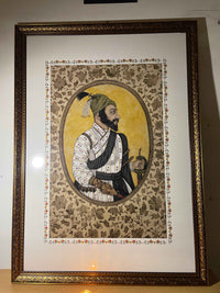 Royal Collection Shree Chatrapati Shivaji Maharaj Wall Frame | Museum Quality - Bharatvarsh Arts--Wall Poster Sets - Buy Indian Spiritual, Mythology, Gods, Warrior Wall Art - For Living Room, Decor